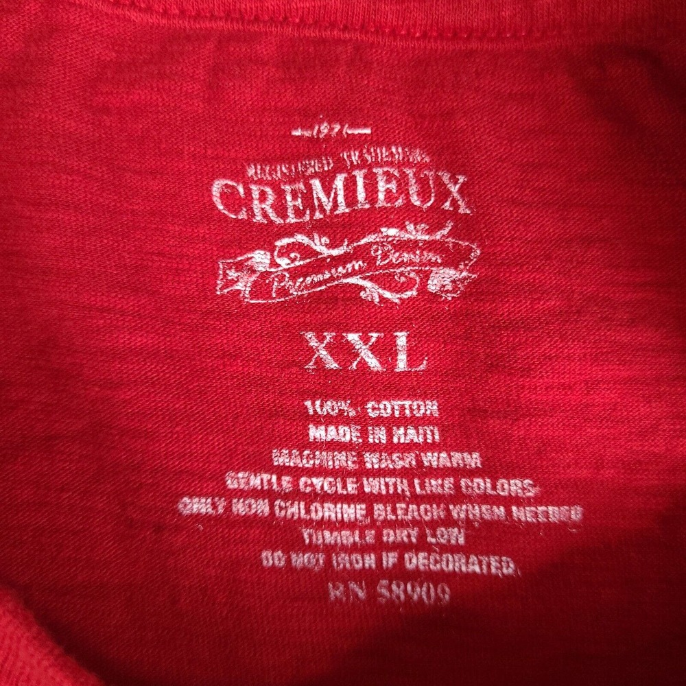 Cremieux T-Shirt Mens XL Red Long Sleeve Make Up And Rock (See Description) - Picture 7 of 14